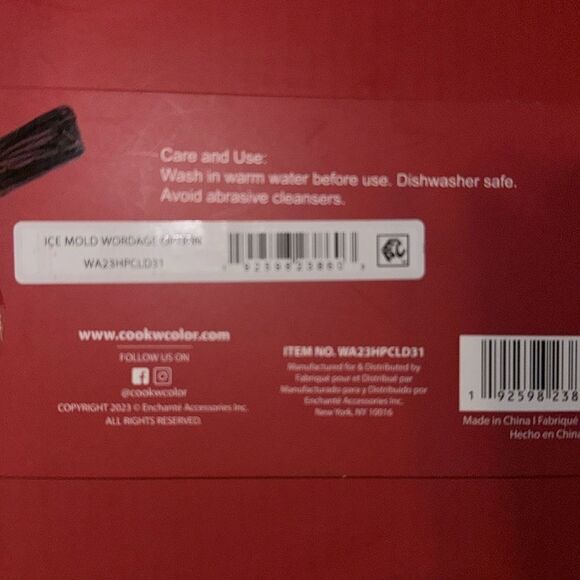 NWT-  COOK WITH COLOR Silicone mold letters-‎ - Picture 4 of 4